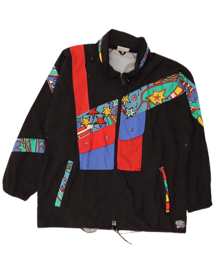 KILLTEC Herre Windbreaker Jacket UK 42 XL Sort Colourblock Polyamid