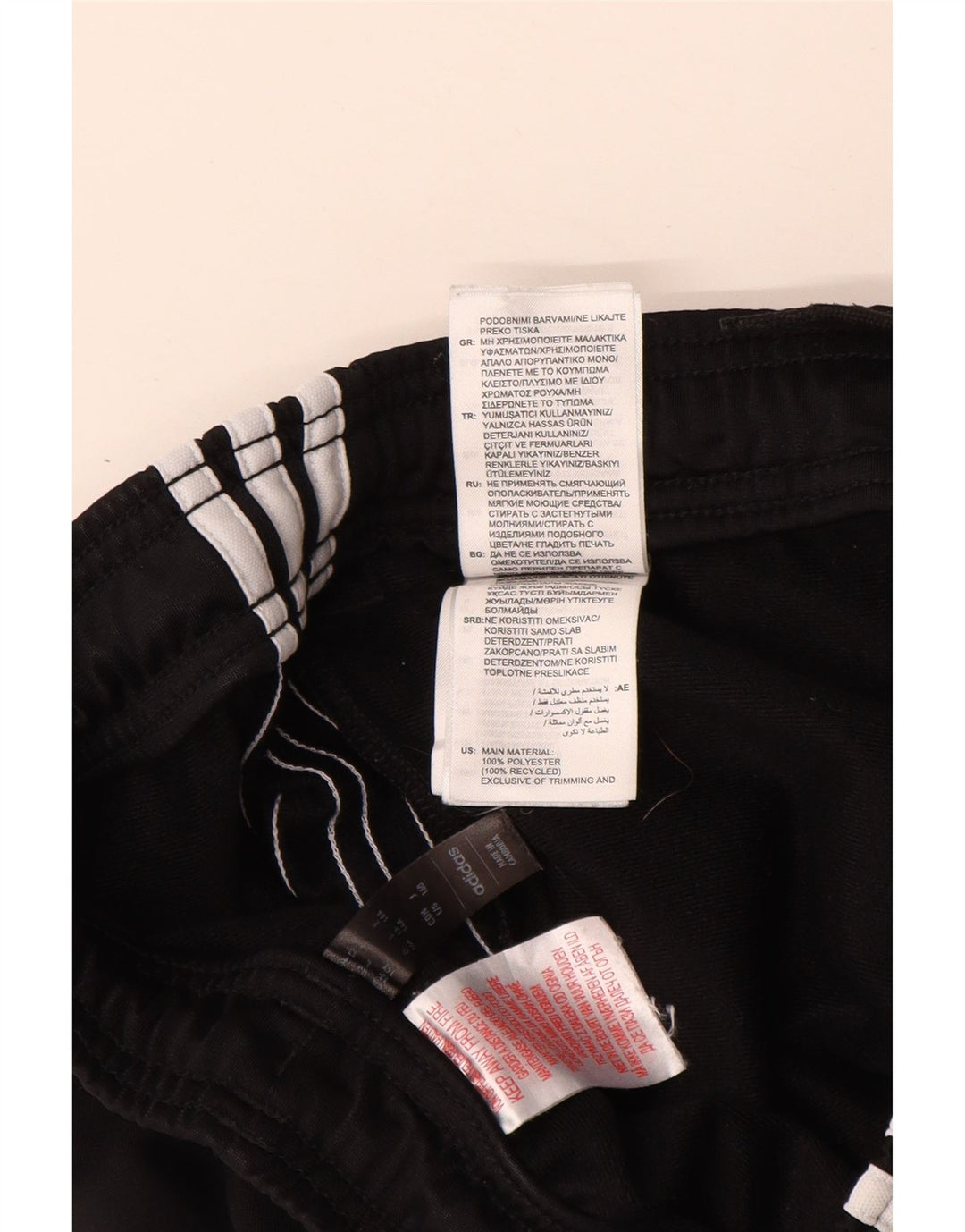 ADIDAS Træningsdragtsbukser til drenge 13-14 år Sort polyester