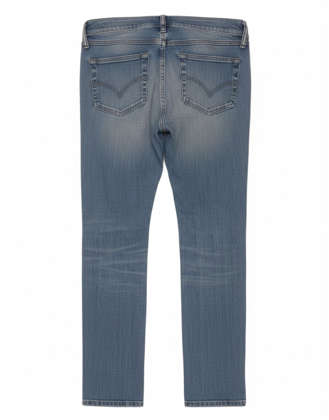 Diesel Dame Matic Slim Jeans W27 L32 Blå Bomuld