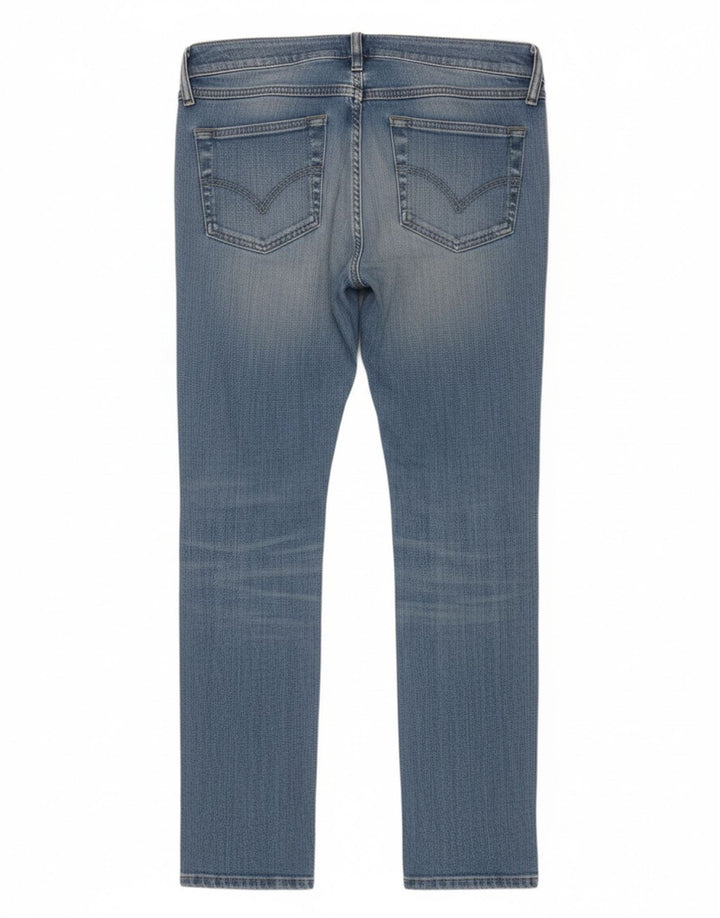 Diesel Dame Matic Slim Jeans W27 L32 Blå Bomuld