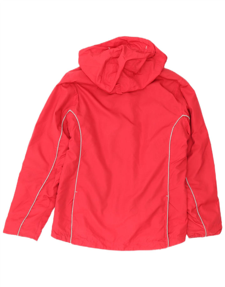 Musto Dame Oversized Hooded Windbreaker Jacket UK 10 Small Red Polyester