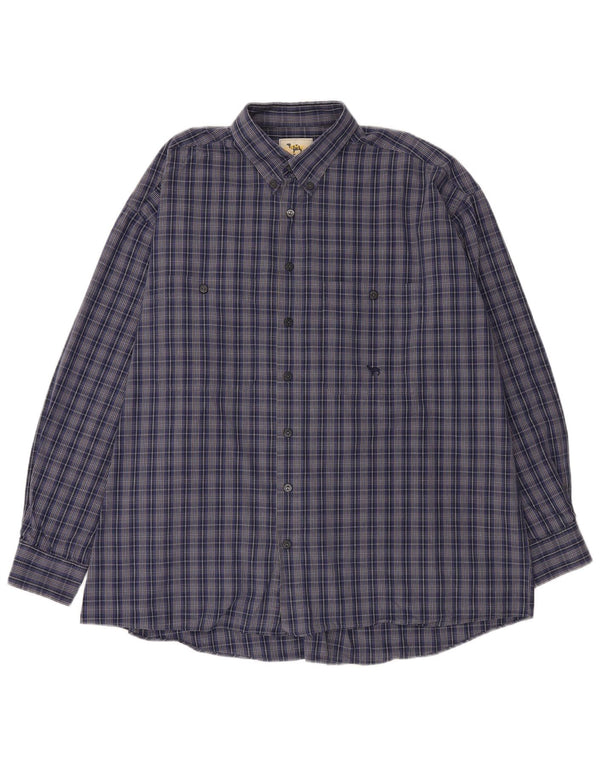CAMEL ACTIVE Mens Shirt XL Blue Check
