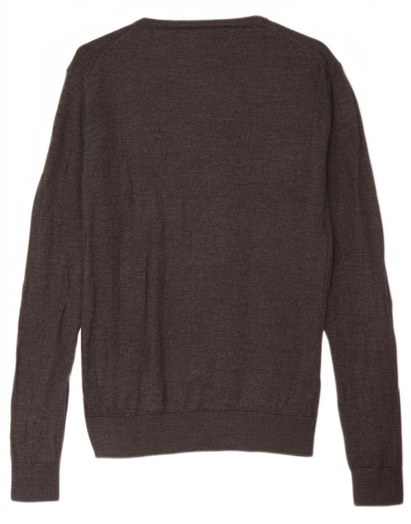 Zara Herre Jumper Sweater Large Grå Uld
