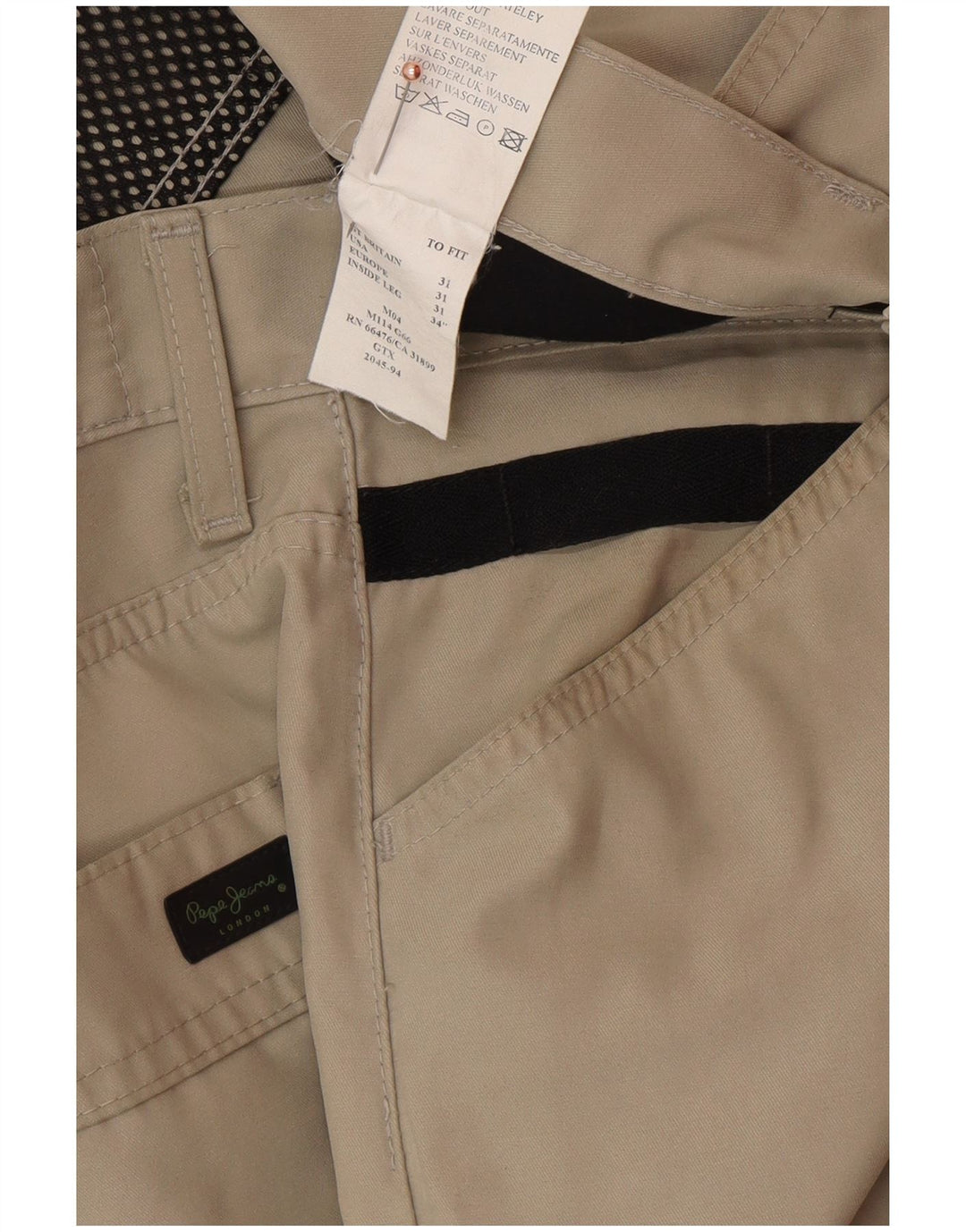 PEPE JEANS Lige fritidsbukser til kvinder W31 L34 Beige bomuld