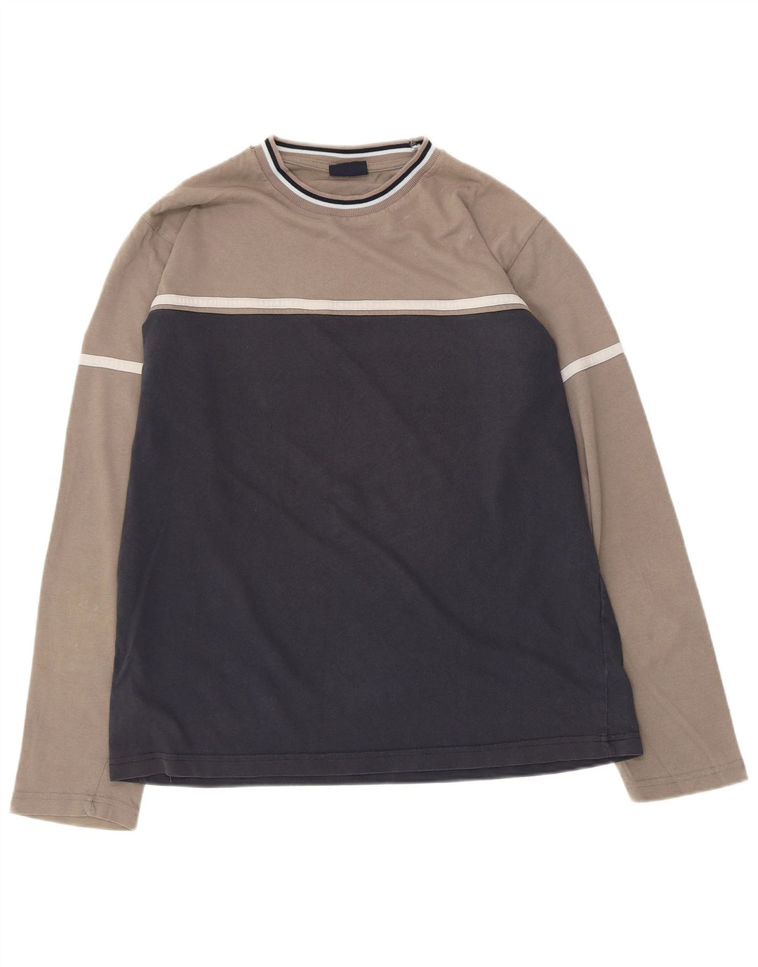 Champion Herre Top Langærmet Large Navy Blue Colourblock