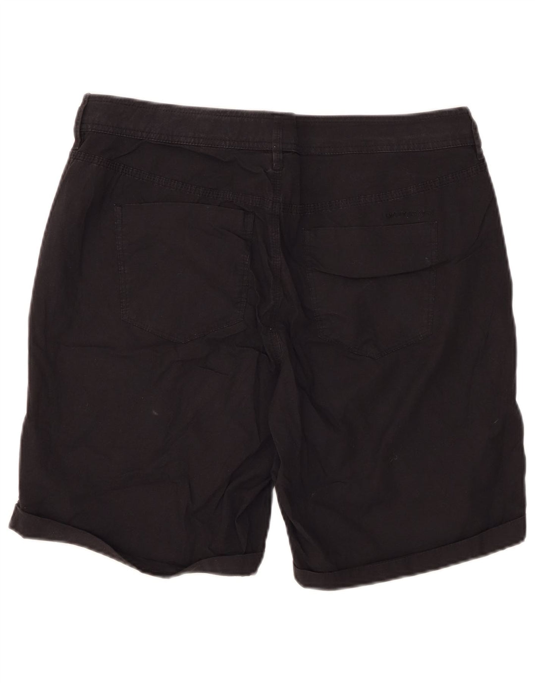 DKNY Womens Casual Shorts US 10 Large W34 Black Bomuld