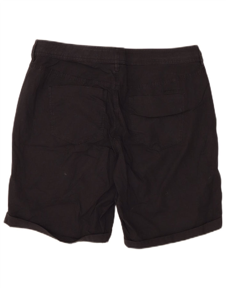 DKNY Womens Casual Shorts US 10 Large W34 Black Bomuld