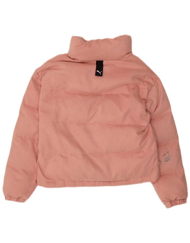 Puma polstret jakke til kvinder UK 14 Medium Pink Polyester
