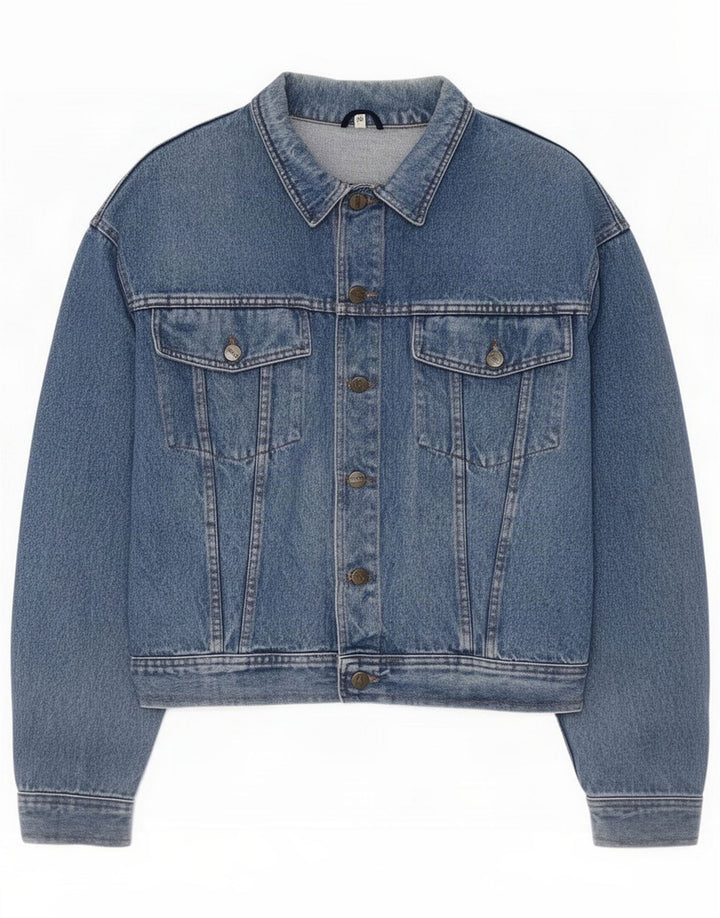 Lukket Denimjakke til mænd UK 38 Medium Blue Cotton