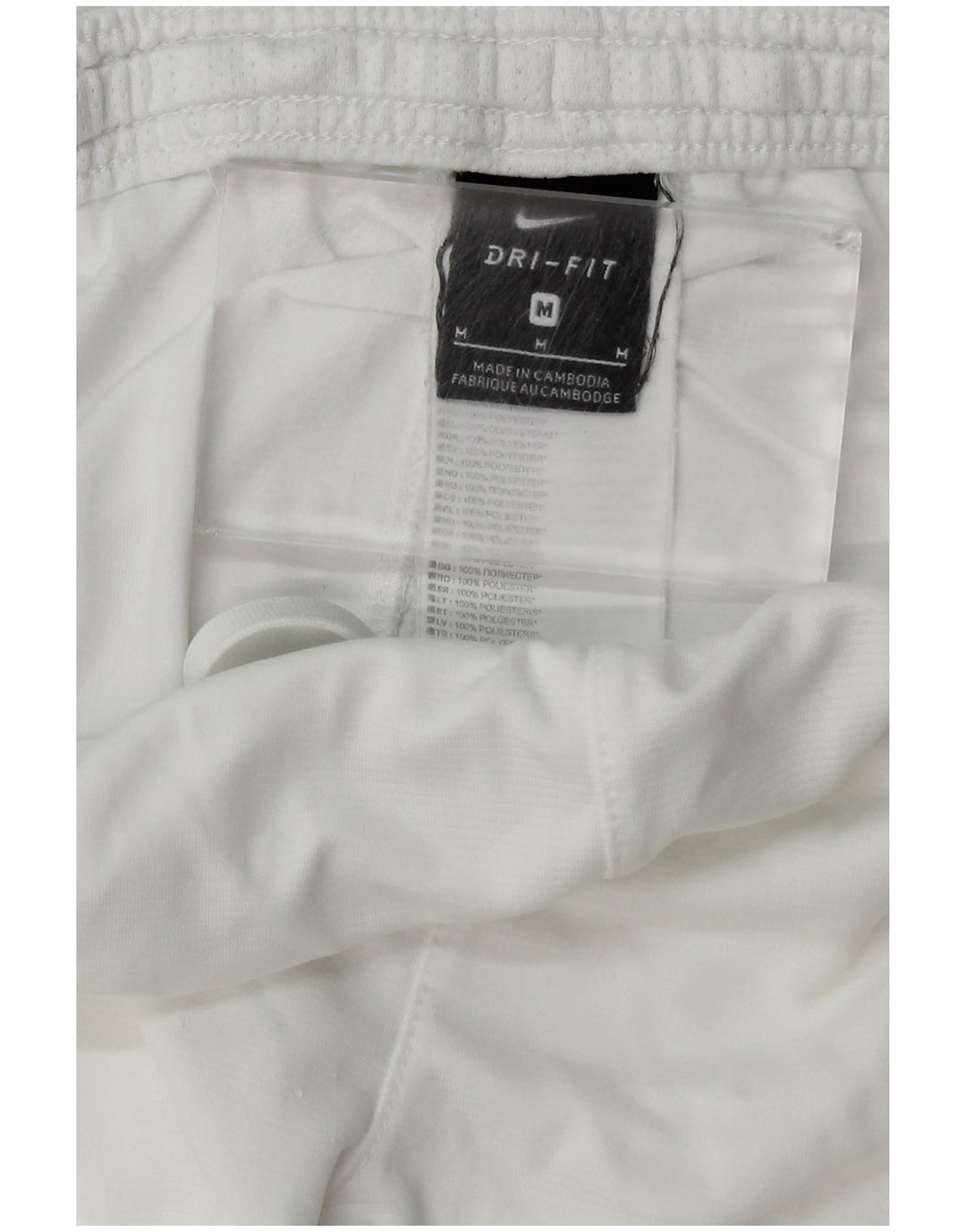 Nike Herre Dri Fit Sportshorts Medium White Polyester