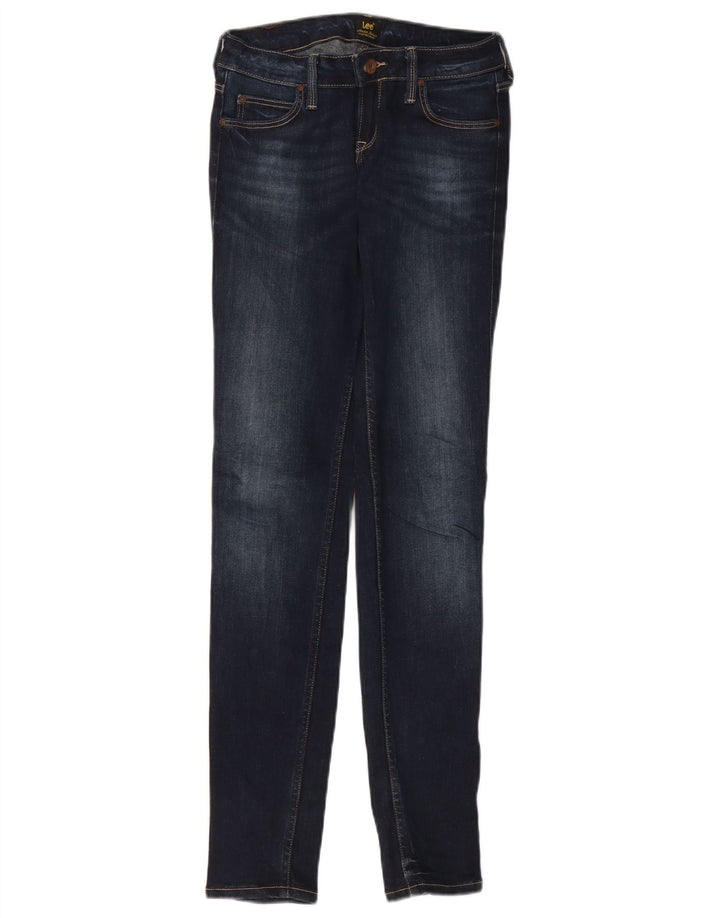 LEE Dame Scarlett Low Skinny Jeans W27 L33 Marineblå Bomuld