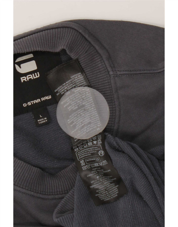 G-Star Herre Sweatshirt Jumper Stor Marineblå Bomuld