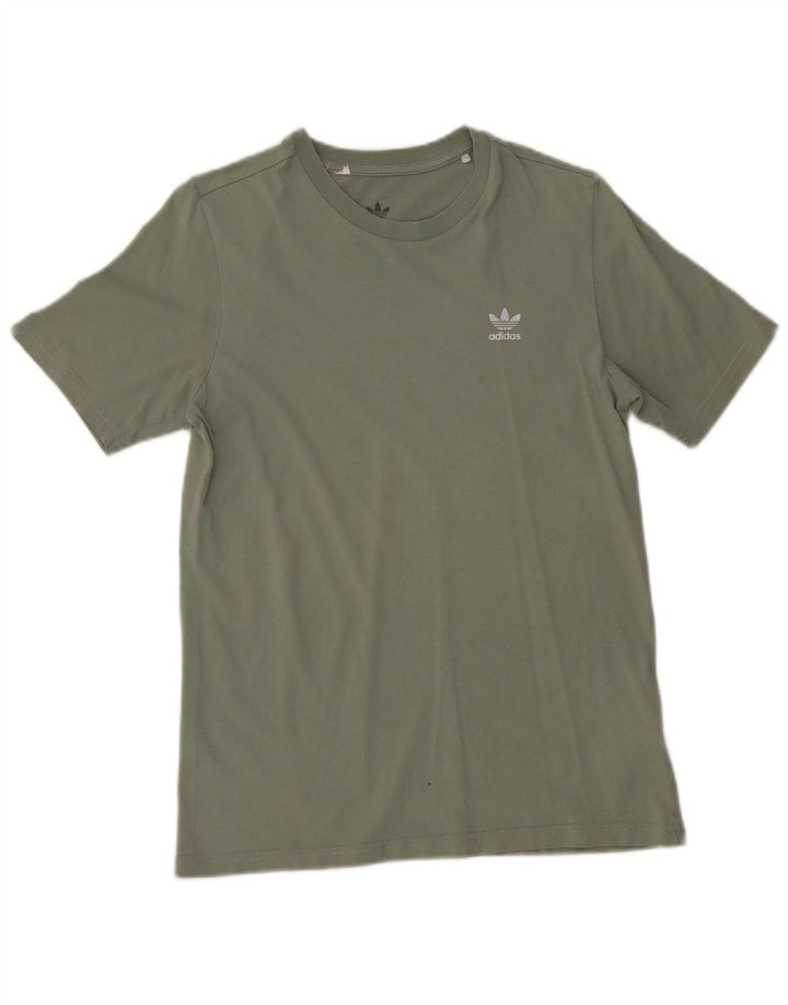 Adidas drenge T-shirt top 12-13 år Khaki Bomuld
