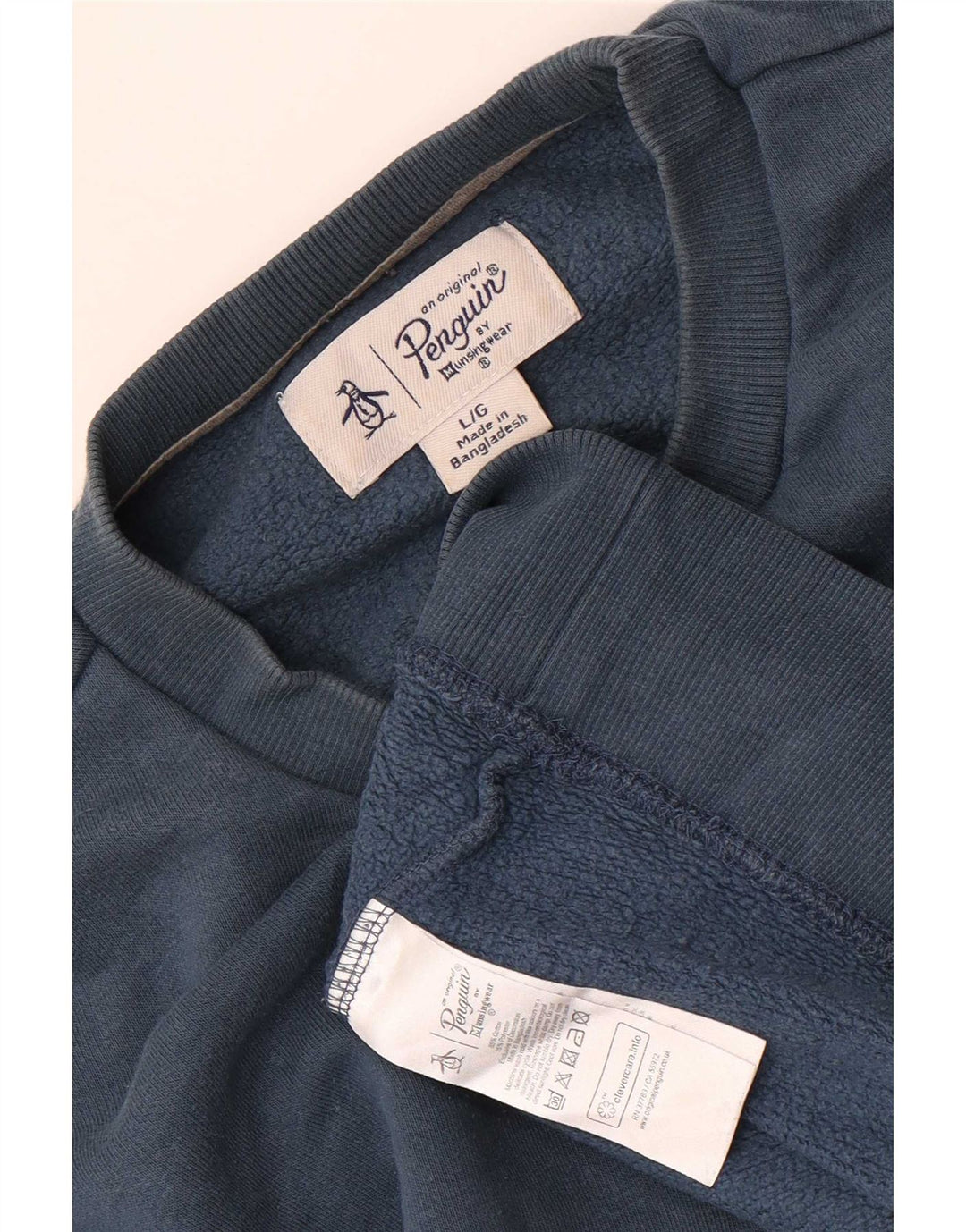 Penguin Herre Sweatshirt Jumper Stor Blå Bomuld