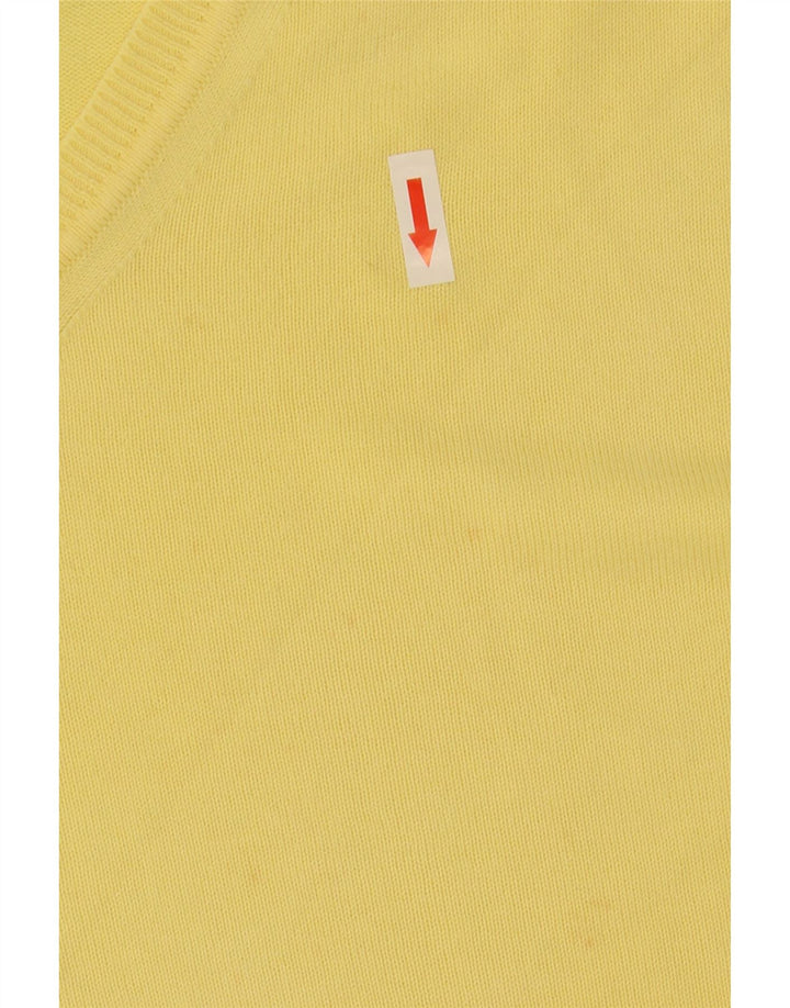 Zara Herre V-hals sweater XL Gul