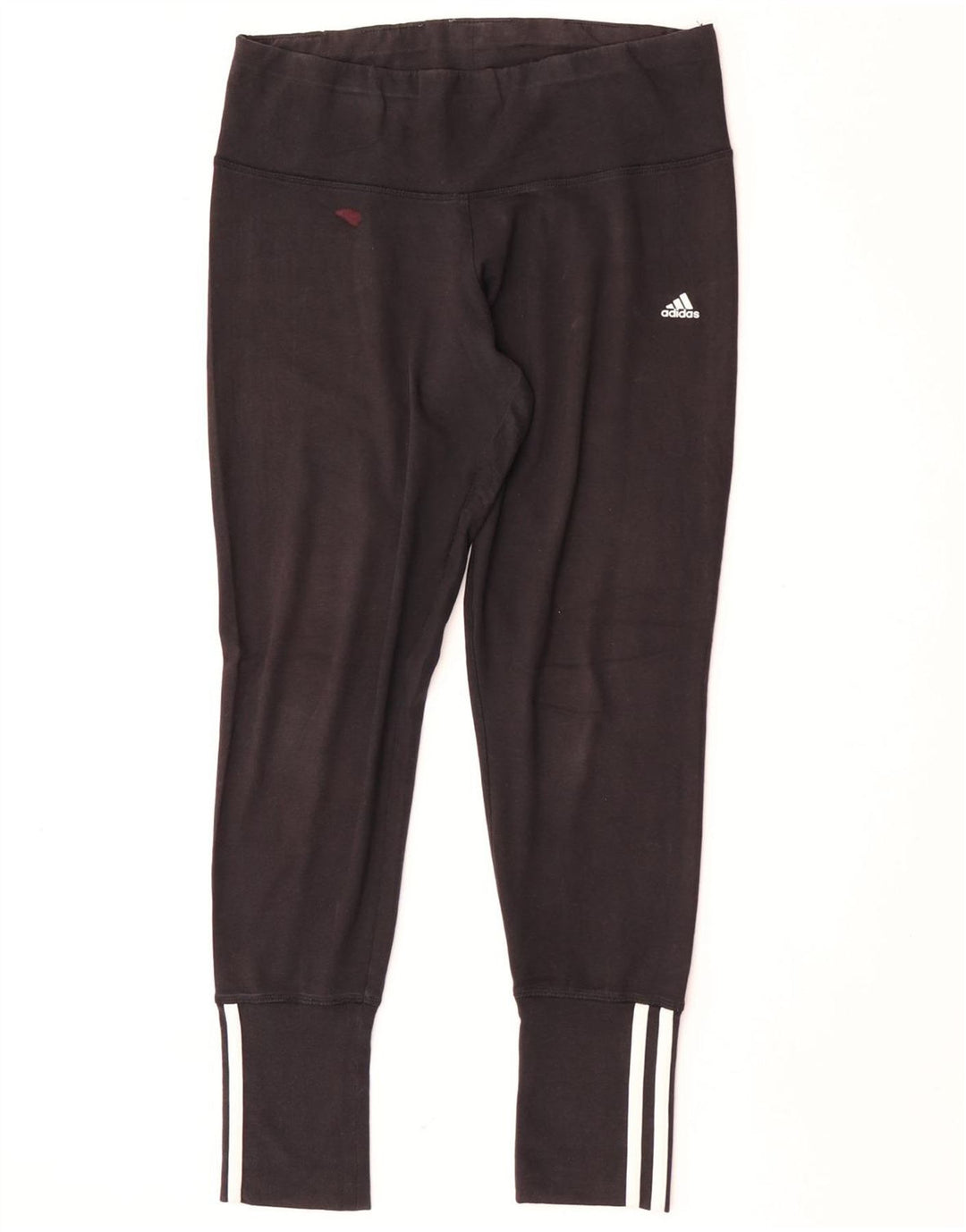 Adidas Dame Leggings UK 12/14 Medium Sort Bomuld