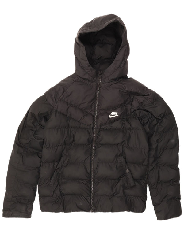 Nike drenge hættepolstret jakke 13-14 år XL sort polyester