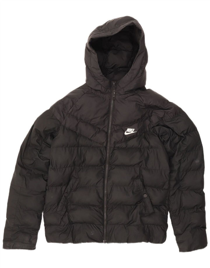 Nike drenge hættepolstret jakke 13-14 år XL sort polyester