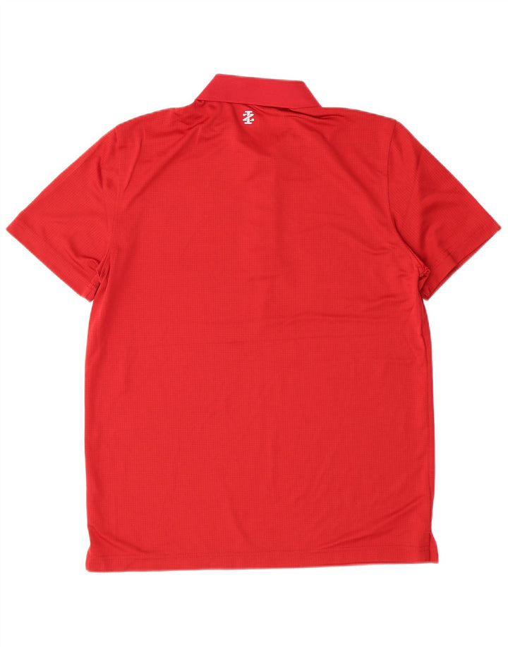 Izod Herre Golf Polo Shirt Medium Rød Polyester