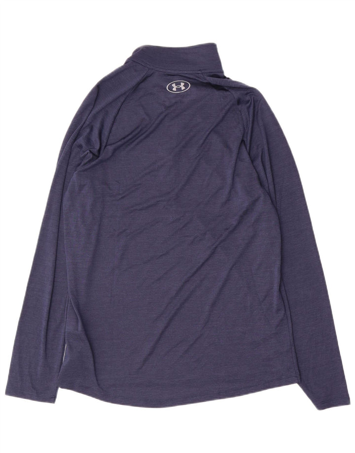 Under Armour Herre Zip Neck Pullover Træningsdragt Top Medium Navy Blue