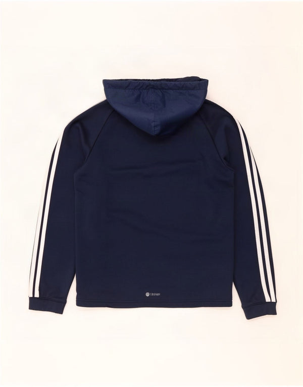 Adidas Herre hættetrøje Jumper Medium Navy Blue Polyester