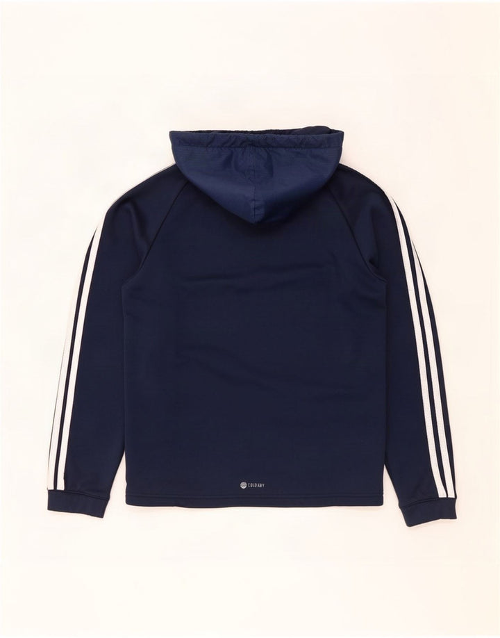 Adidas Herre hættetrøje Jumper Medium Navy Blue Polyester