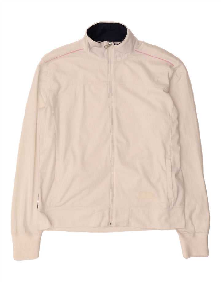 CHAMPION Mens Easy Fit Tracksuit Top Jacket XL White Polyester Vintage Champion and Second-Hand Champion from Messina Hembry 