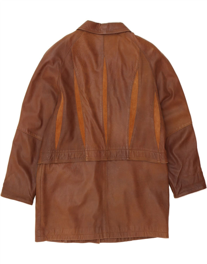 MADDOX Womens Leather Jacket EU 38 Medium Brown Vintage Maddox and Second-Hand Maddox from Messina Hembry 