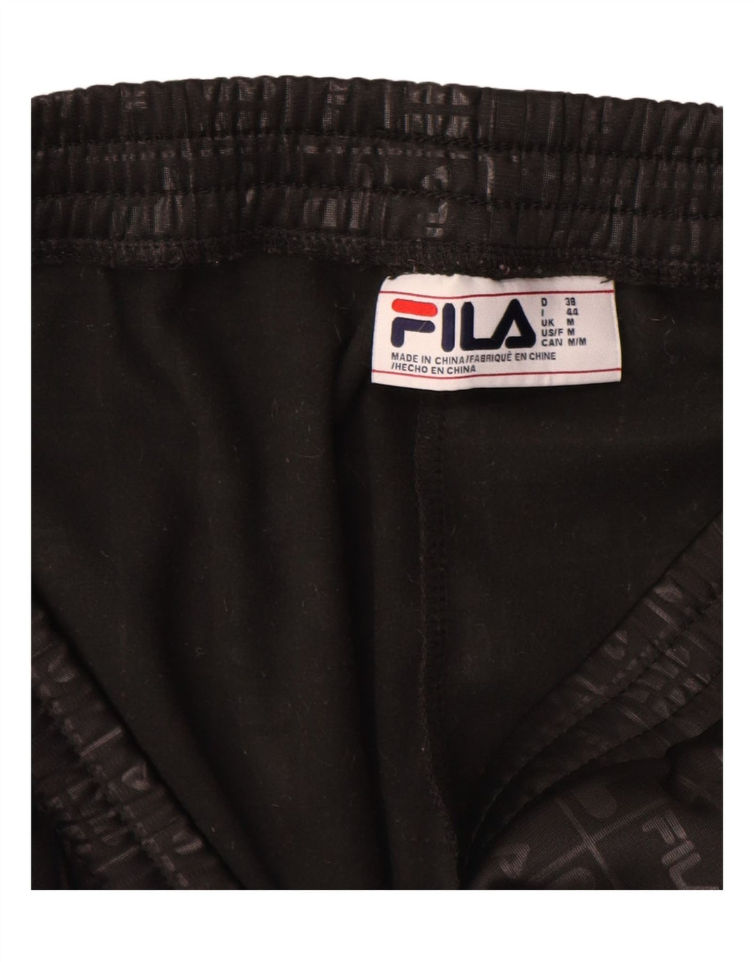 Fila Graphic Tracksuit Bukser til kvinder UK 14 Medium Black Colourblock