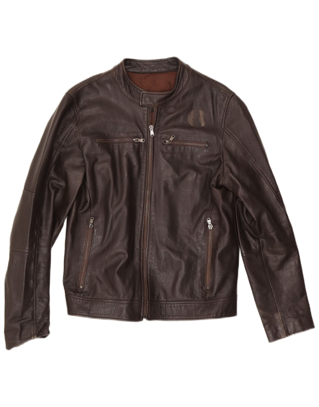 Vintage herre læderjakke UK 38 Medium Brown