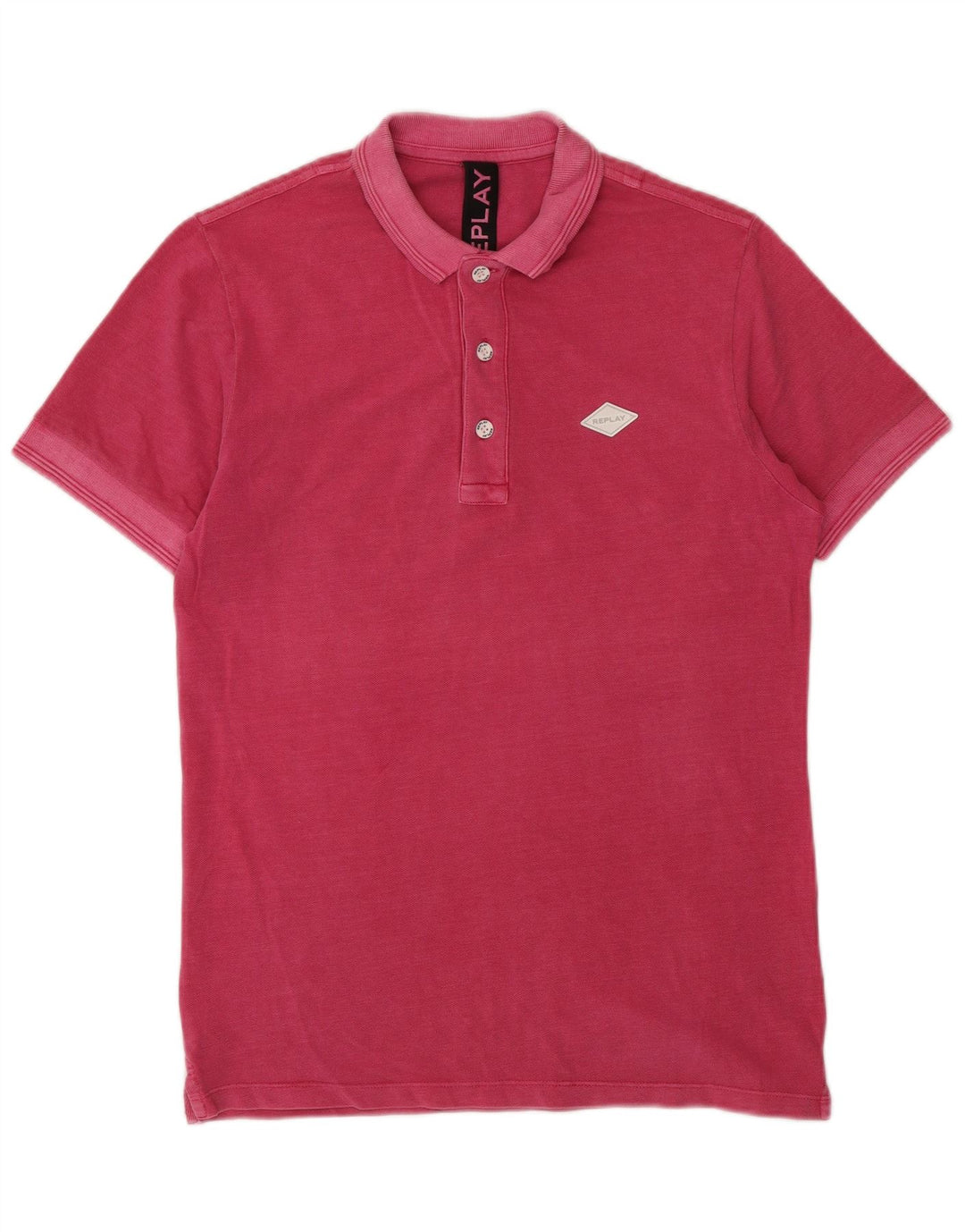 REPLAY Herre Polo Shirt Lille Pink Bomuld