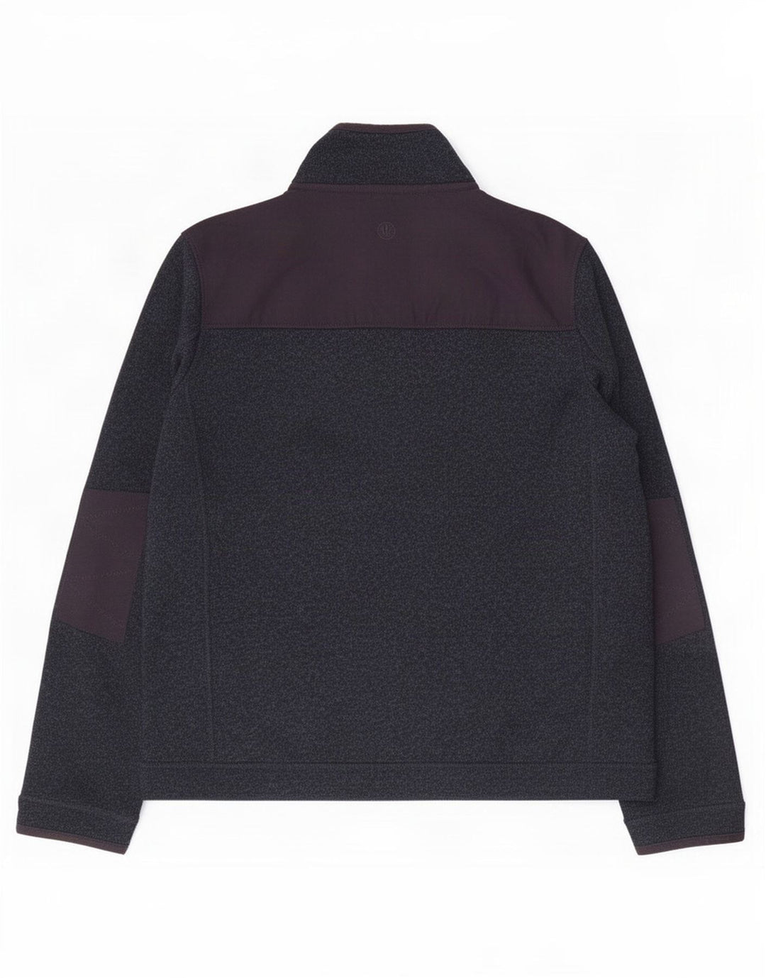 Fedt ansigt herre lynlås-hals sweatshirt jumper stor marineblå flækket polyester