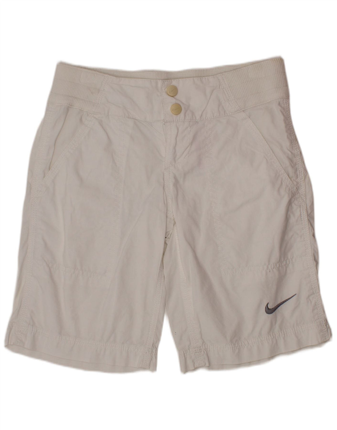 NIKE Chino-shorts til drenge 8-9 år Små W26 hvid bomuld
