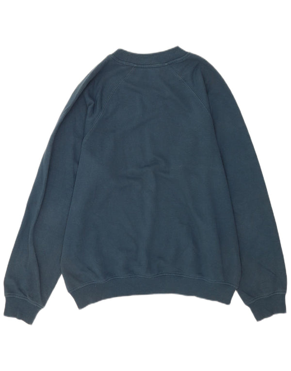 Champion Herre Grafisk Loose Fit Sweatshirt Jumper lille marineblå bomuld