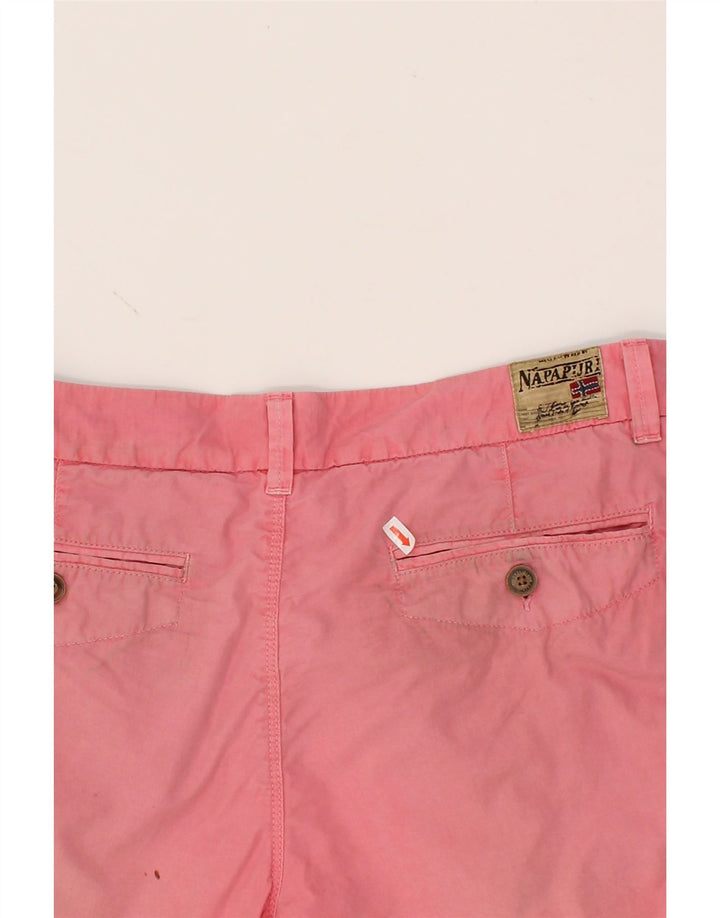 NAPAPIJRI Womens Chino Shorts W34 Large Pink Vintage Napapijri and Second-Hand Napapijri from Messina Hembry 