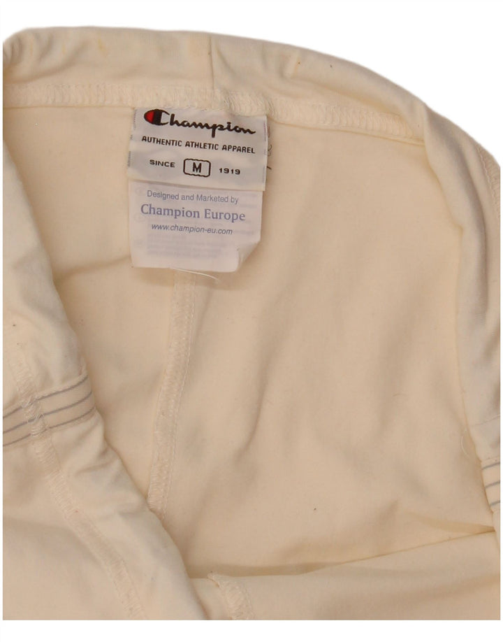Champion Womens Flare træningsdragt Bukser UK 12 Medium Off White Polyamid