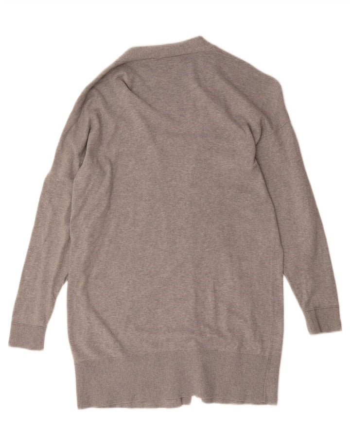 OASIS Womens Open Cardigan Sweater UK 14 Medium Grey Cotton Vintage Oasis and Second-Hand Oasis from Messina Hembry 