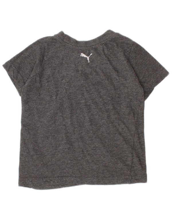 Puma Baby Boys Grafisk T-Shirt Top 18-24 Måneder Grå Bomuld