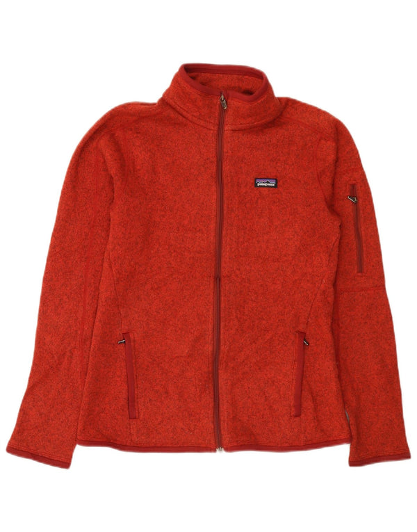 Patagonia Dame træningsdragt Topjakke UK 10 Lille Rød Flecked Polyester