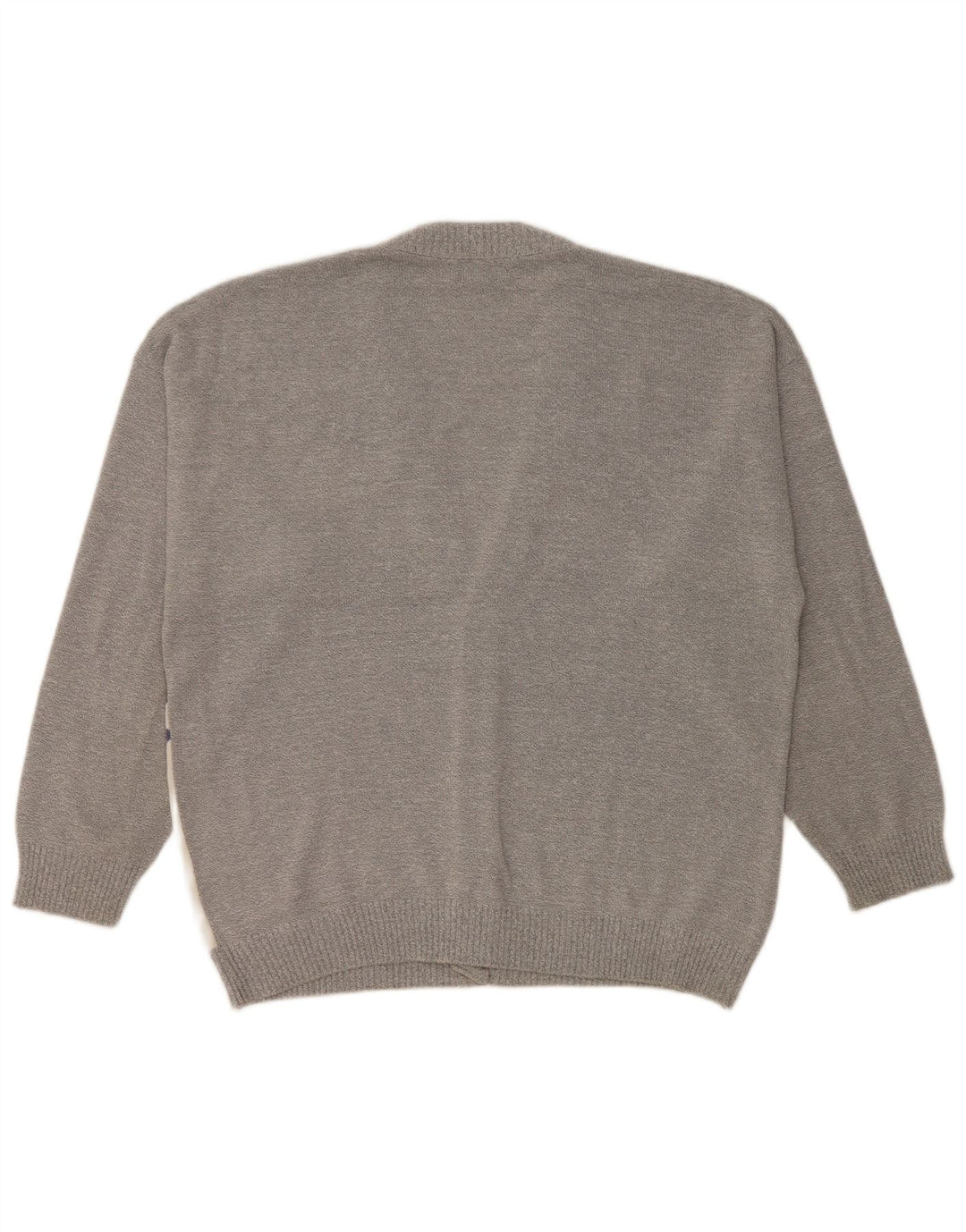 JAC Herre Cardigan Sweater IT 52 Stor Grå Colourblock Bomuld