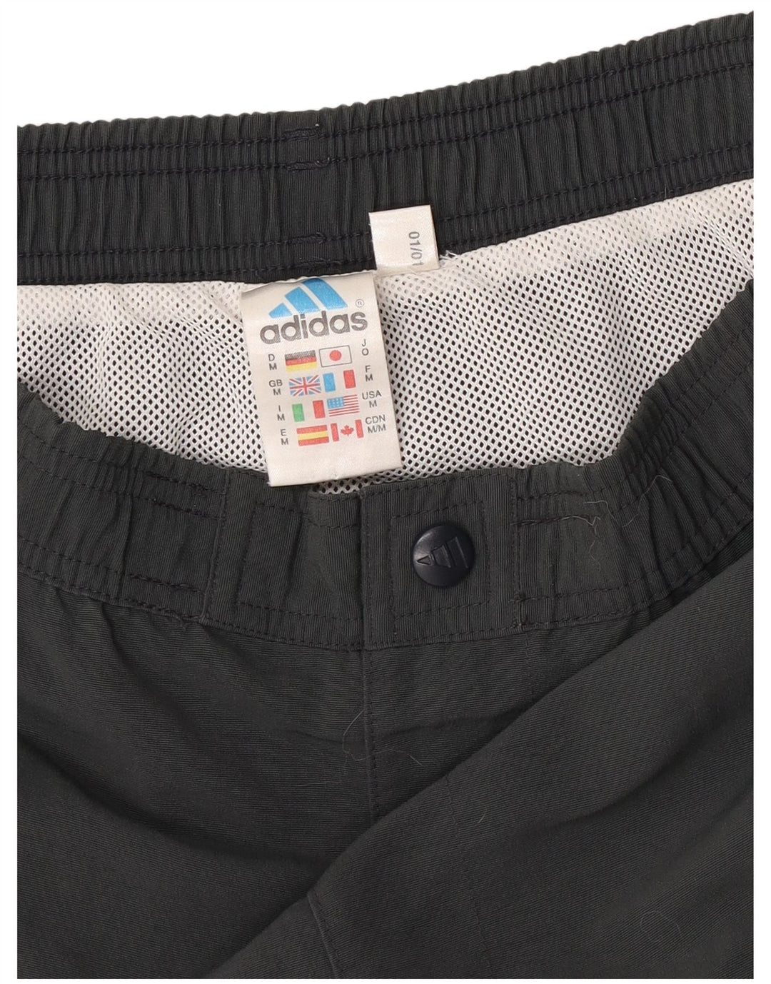 Adidas Badeshorts til mænd mellemgrå Colourblock Polyester