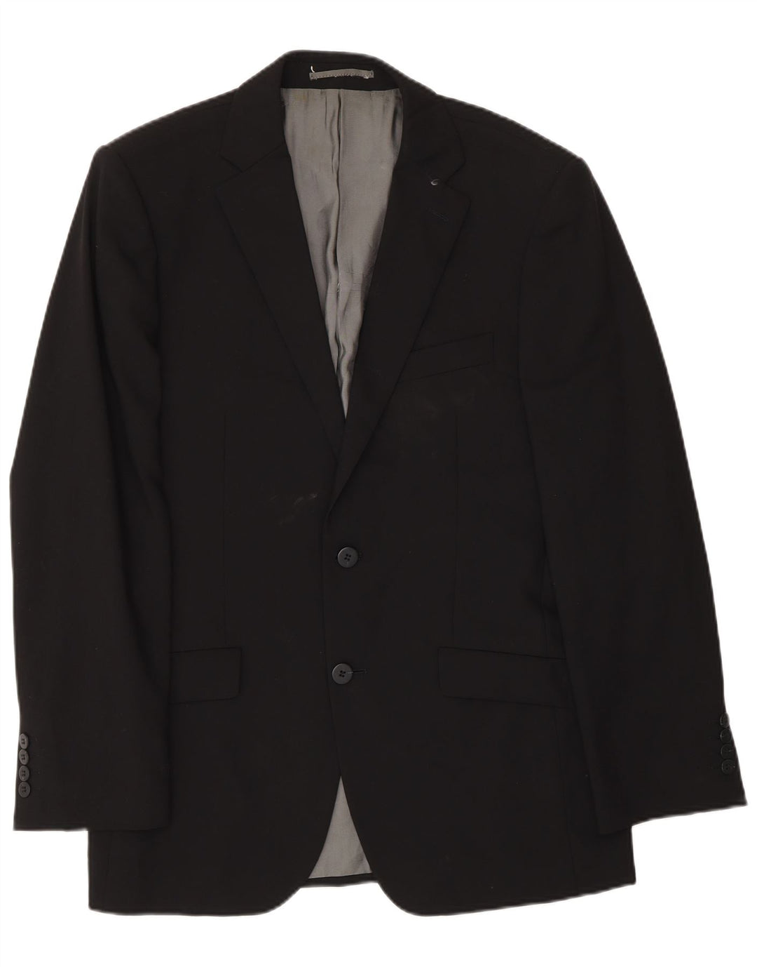 Pierre Cardin Herre 2-knaps blazerjakke UK 38 Medium Sort Uld