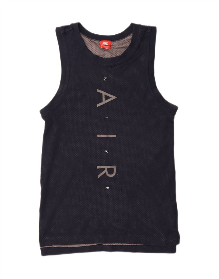 Nike grafisk vest til mænd, lille marineblå polyester