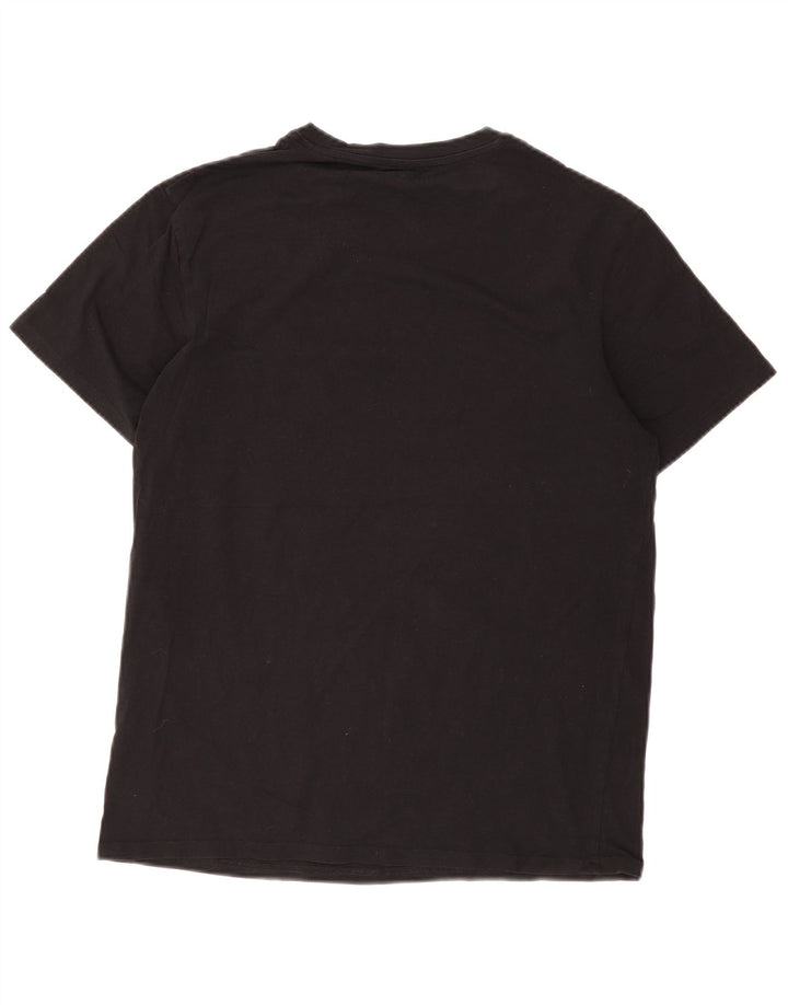 Ted Baker Herre T-Shirt Top Medium Sort Bomuld