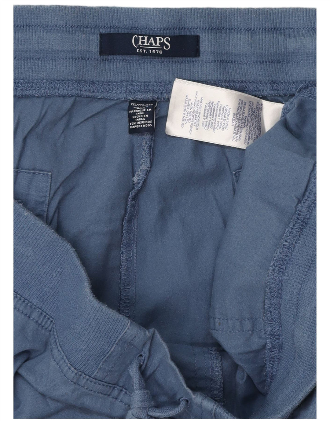 CHAPS Dame Cargo Capri Bukser 2XL W42 L19 Blå Bomuld