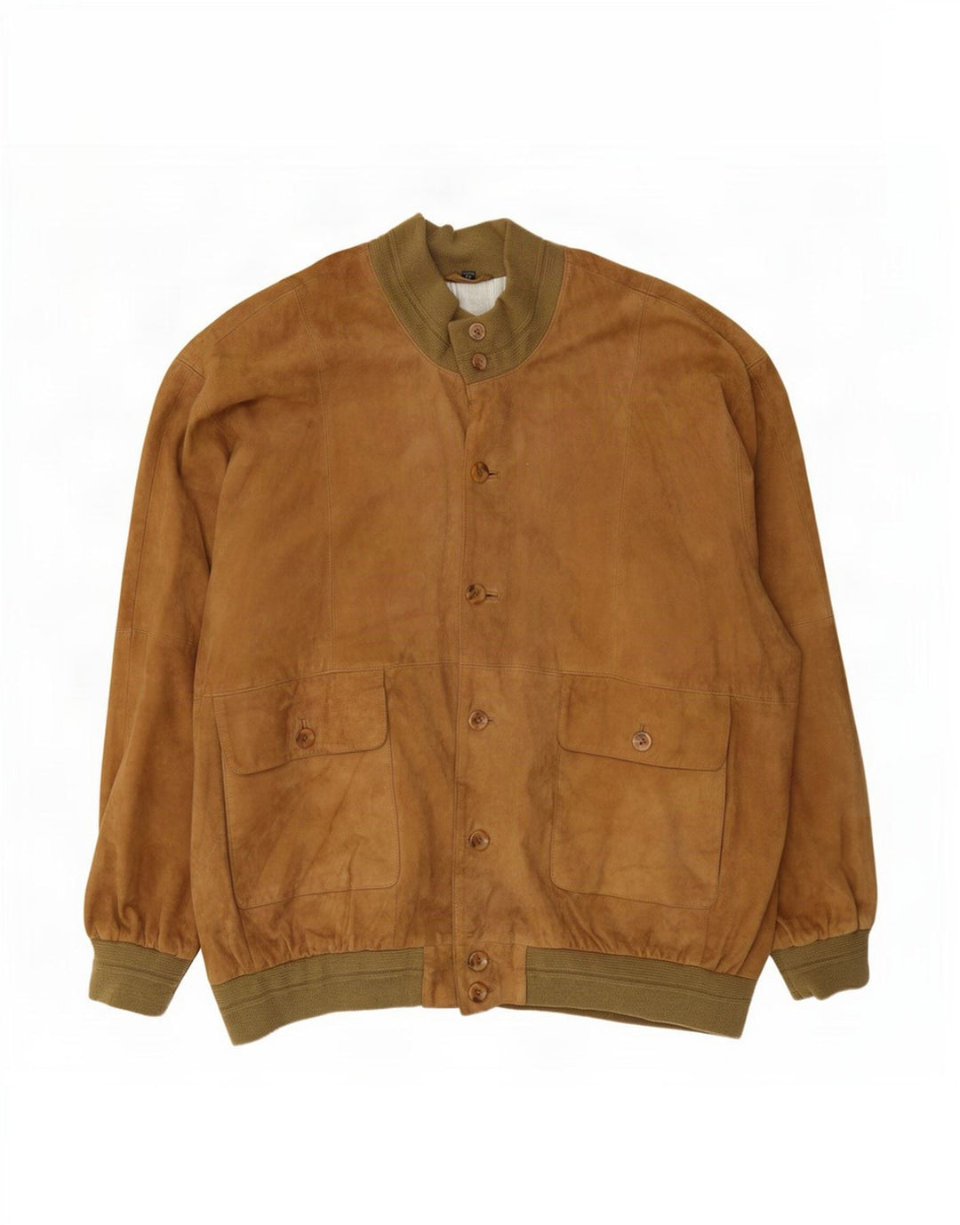 Barisal Herre Ruskind Bomber Jacket IT 58 4XL Beige Læder