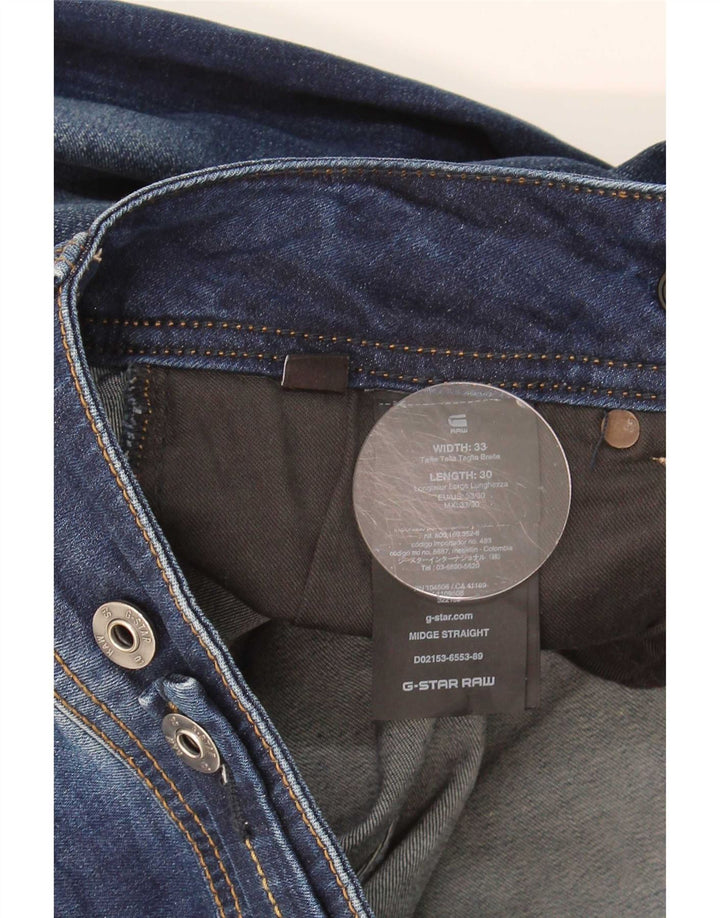 G-Star Dame Midge Slim Jeans W33 L30 Marineblå Bomuld