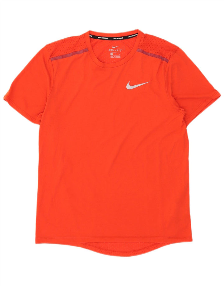 Nike Herre Dri Fit T-Shirt Top Lille Rød Polyester