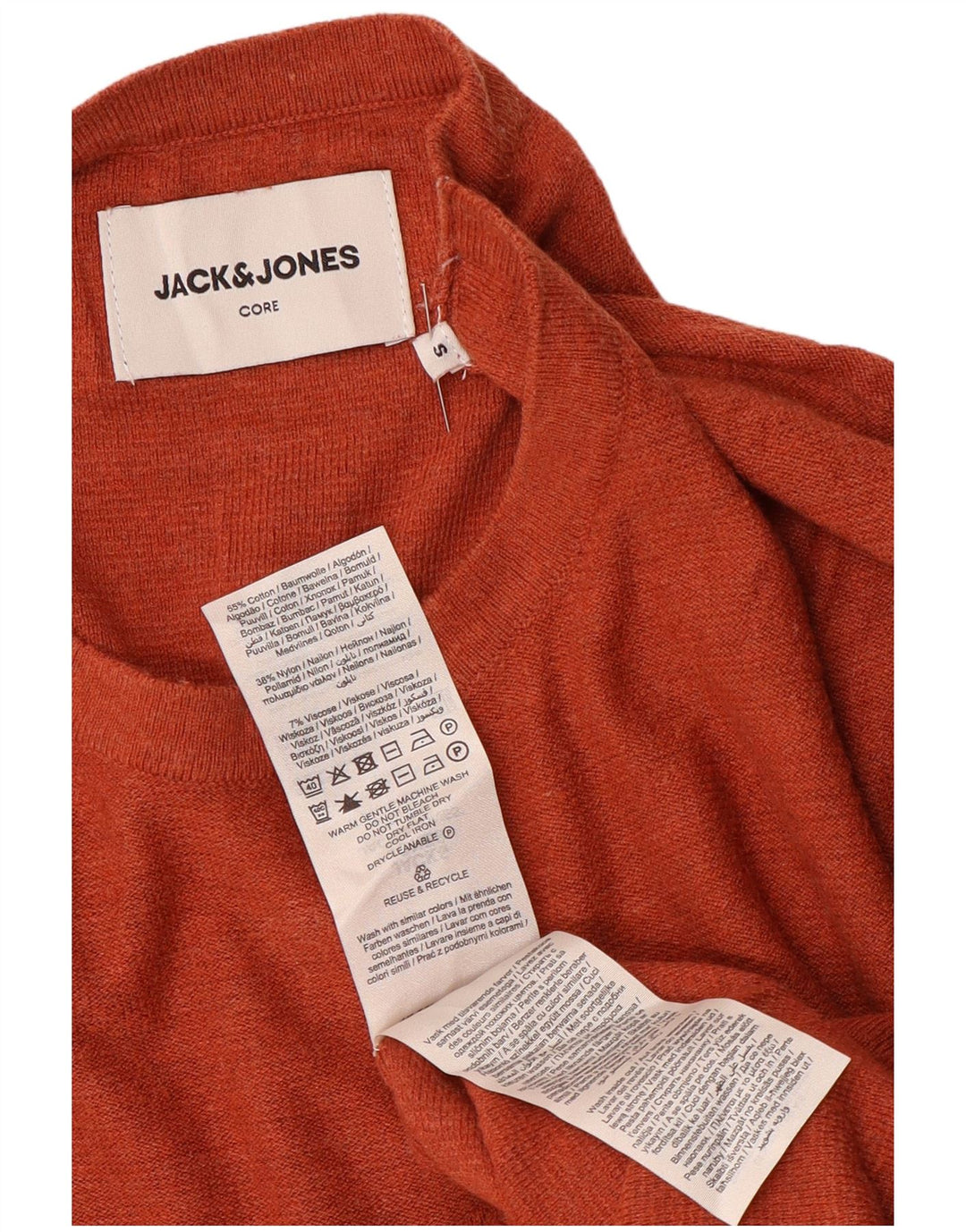 Jack & Jones Herre Top Langærmet Lille Orange Bomuld
