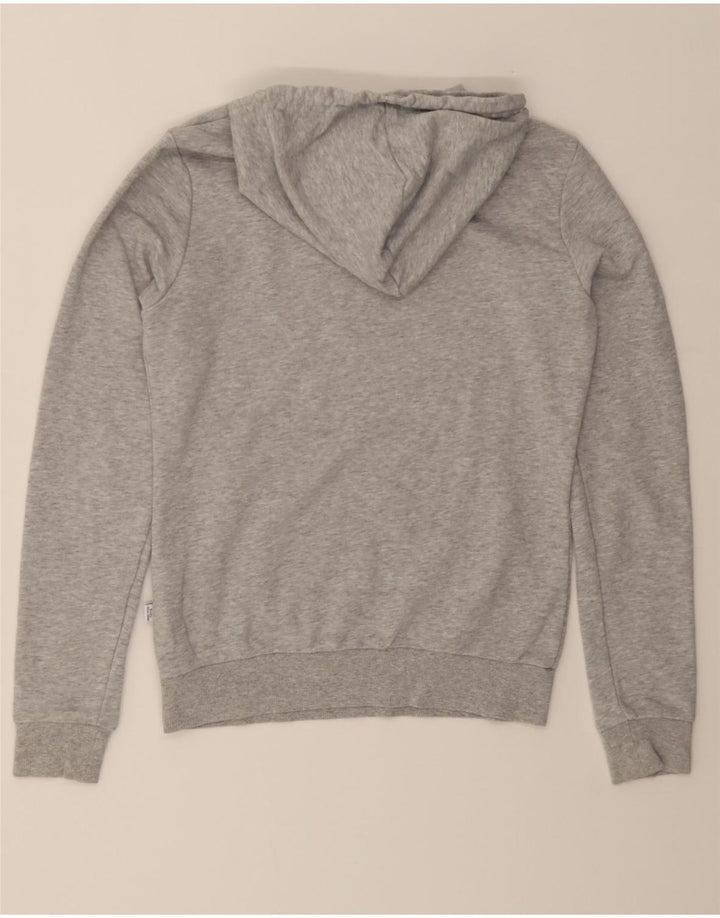 PUMA Womens Graphic Hoodie Jumper UK 8 Small Grey Polyester Vintage Puma and Second-Hand Puma from Messina Hembry 